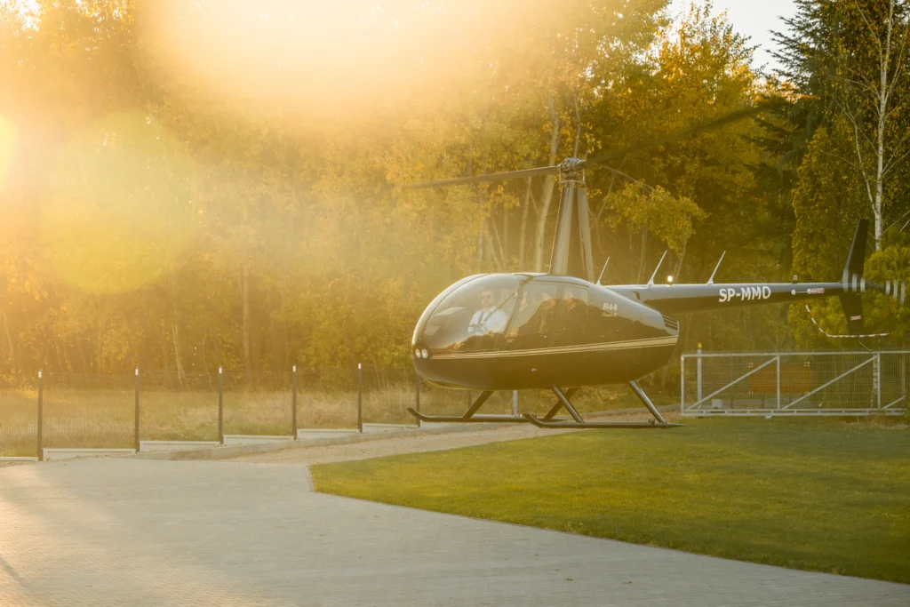 Sun Flare Helicopter