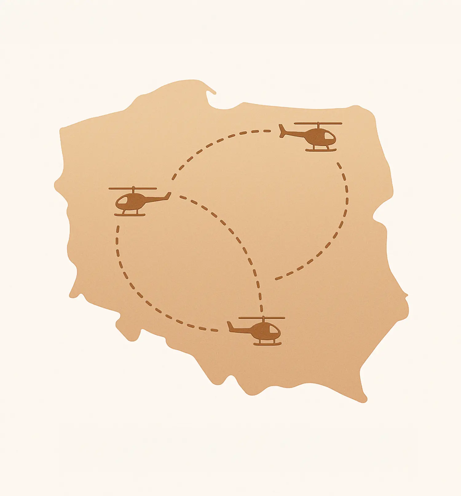 Sample routes in poland